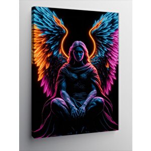 Kanvas Tablo Renkli Kanatlı Melek 100x140 cm