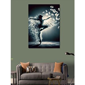 Kanvas Tablo Balerin Ve Şeytan Tüyü 70x100 cm