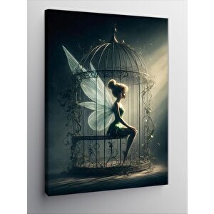Kanvas Tablo Kafesteki Melek 70x100 cm