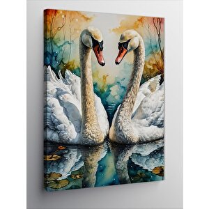 Kanvas Tablo Leylekler 100x140 cm