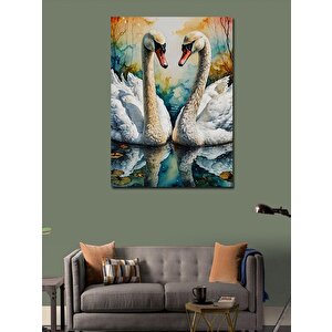 Kanvas Tablo Leylekler 100x140 cm