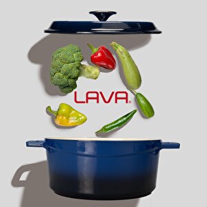 Lava Döküm Yuvarlak Tencere Döküm Demir Yekpare Kulplu Edition Serisi Çap(ø)24cm.