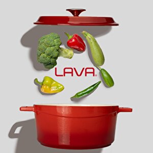 Lava Döküm Yuvarlak Tencere Döküm Demir Yekpare Kulplu Edition Serisi Çap(ø)24cm.