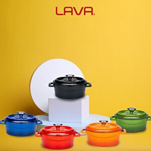 Lava Döküm Yuvarlak Tencere. Trendy Çap(ø) 14cm.