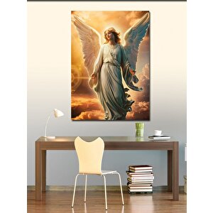 Kanvas Tablo Bulutların Üzerinde Beyaz Melek 100x140 cm