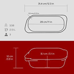 Lava Döküm Ekmek Tenceresi Yekpare Kulplu Döküm Demir Kapak. Ölçü 12x28cm.