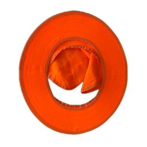Baret Güneşliği - Baş Koruma - Güneşlik  Turuncu Renk