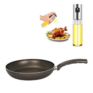 Teflon Tava 26 Cm Ve Sprey Yağlık