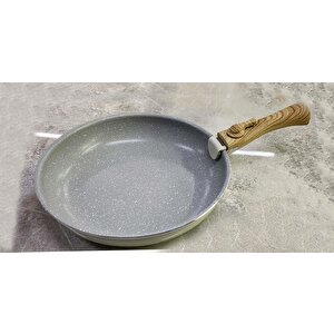 Granit Tava Seti Sök Tak Kulplu İndüksiyon Tabanlı Krem Renk