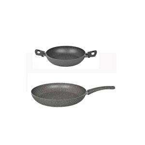 Granit 32 Cm Tava Ve 22 Cm Sahan Seti