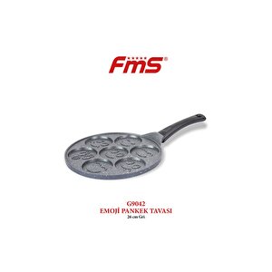 Fms Emoji Pankek Krep Tavası Siyah