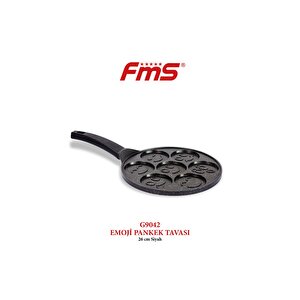 Fms Emoji Pankek Krep Tavası Siyah