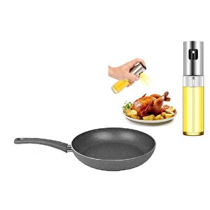 Granit Tava 26 Cm Ve Sprey Yağdanlık