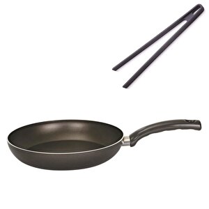 Teflon Tava 32 Cm Ve Silikon Maşa