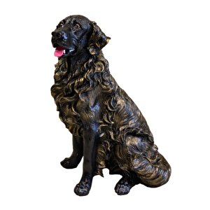 By Ari̇ Golden Köpek Bahçe Dekoru Bd318-1