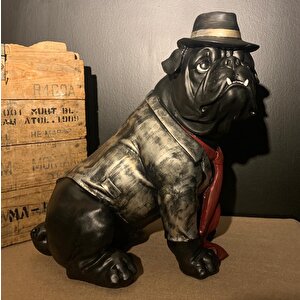 By Ari̇ Şapkali Bulldog Bahçe Dekoru Bd320-1