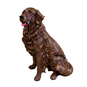 By Ari̇ Golden Köpek Bahçe Dekoru Bd318-2