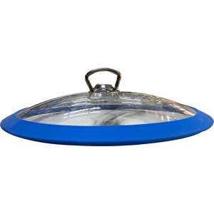 Granit Sahan 20 Cm Mavi Silikon Kapaklı