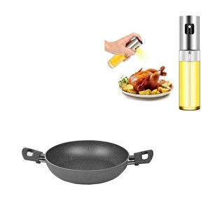 Granit Sahan 24 Cm Ve Sprey Yağdanlık