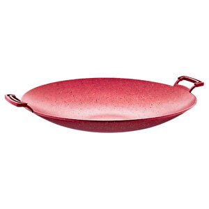 Granit Kapaksız Sac Tava Bordo 40 Cm 3225