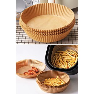 Dolphfin Yağlı Airfryer Fırın Fritöz Tepsi Pişirme Kızartma Kağıdı - Yuvarlak - 16 Cm. - 150 Adet