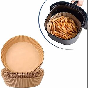 Dolphfin Yağlı Airfryer Fırın Fritöz Tepsi Pişirme Kızartma Kağıdı - Yuvarlak - 16 Cm. - 50 Adet