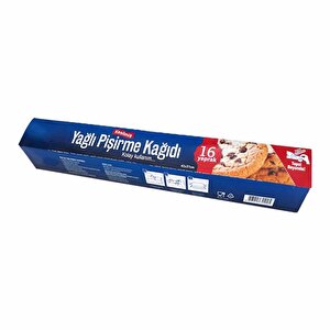 Roll-up Yağlı Fırın Tepsi Pişirme Kızartma Kağıdı - 37x42 Cm. - 16 Yaprak - 5 Kutu