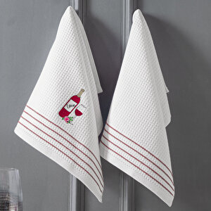 Schafer Home Wine 2 Li Kurulama Bezi 40x60 Cm-beyaz