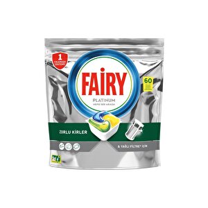 Platinum 60 Yıkama Bulaşık Makinesi Deterjanı Tableti / Kapsülü Limon Kokulu 77493