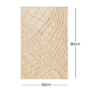Ocean Home Textile Leke Tutmaz İç Dış Mekan Bej Renk Desenli Papas 60 X 90 Cm
