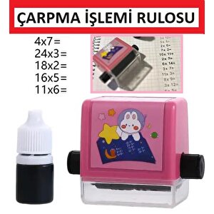 Matematik İşlem Rulosu Çarpma İşlemi Alıştırma Çıkartma Soru Çözme