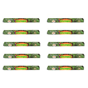 Hari Darshan Selva Tropical Yağmur Ormanı Çubuk Tütsü - Oda Ortam Kukusu - 20 Adetlik 10 Paket