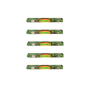 Hari Darshan Selva Tropical Yağmur Ormanı Çubuk Tütsü - Oda Ortam Kukusu - 20 Adetlik 5 Paket