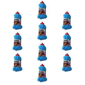 Temsan Wellsoft Yedek Havlu Mop / Islak Mop / Paspas Ucu Başlığı - 10 Adet