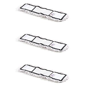 Cod-ex Nemli Palet Tablet Nem Alıcı Yedek Mop Paspas Başlığı Bezi Beyaz - 40 Cm. - 3 Adet