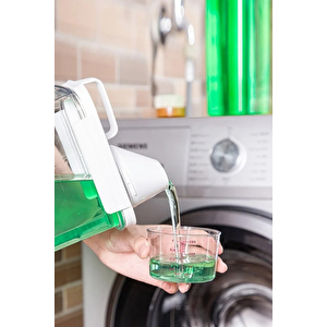 1 Adet Sızdırmaz Depolama Erzak Bakliyat Deterjan Saklama Kutusu- Ölçekli Kap 1800 Ml