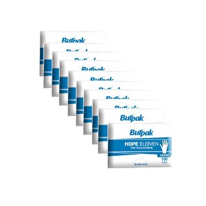 Burpak Hdpe İş Temizlik Tek Kullanımlık Şeffaf Eldiven / Büyük Boy / 100 Adetlik 10 Paket