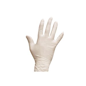 Dolphin Tek Kullanımlık Lateks Beyaz Pudralı Large Muayne Eldiveni - 10 Adet 100'lü Paket / Koli