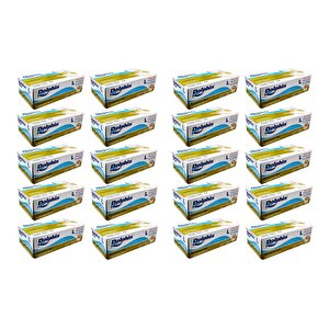 Dolphin Tek Kullanımlık Lateks Beyaz Pudralı Large Muayne Eldiveni - 20 Adet 100'lü Paket / Koli