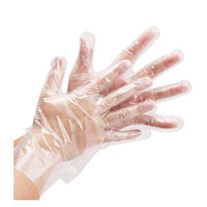Handy Hdpe İş Temizlik Tek Kullanımlık Şeffaf Eldiven / Büyük Boy / 100 Adetlik 3 Paket - Koli