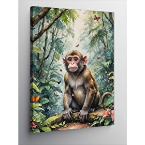 Kanvas Tablo Ormandaki Maymun 70x100 cm