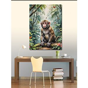 Kanvas Tablo Ormandaki Maymun 70x100 cm