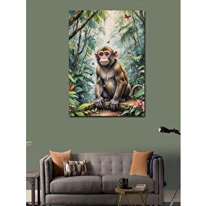 Kanvas Tablo Ormandaki Maymun 70x100 cm