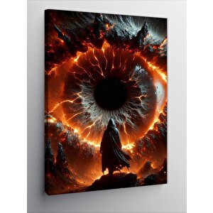Kanvas Tablo Büyücü Ve Soyut Göz 70x100 cm