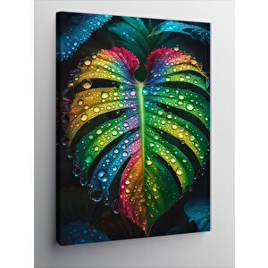 Kanvas Tablo Renkli Yaprak 70x100 cm