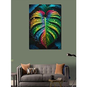 Kanvas Tablo Renkli Yaprak 70x100 cm
