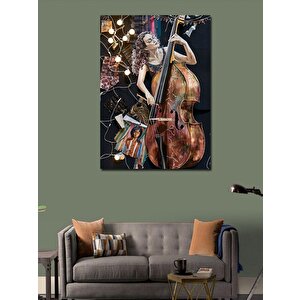 Kanvas Tablo Çello Çalan Kadın 70x100 cm