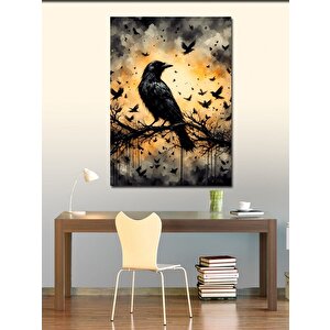 Kanvas Tablo Daldaki Karga 70x100 cm