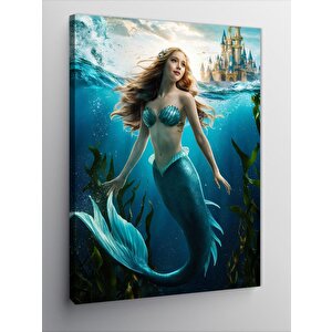 Kanvas Tablo Mavi Deniz Kızı 70x100 cm