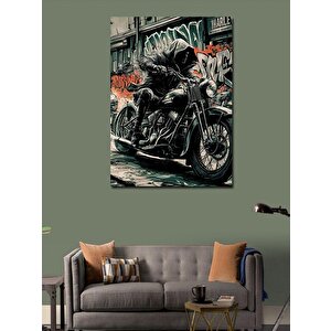 Kanvas Tablo Chopper Motosiklet 70x100 cm